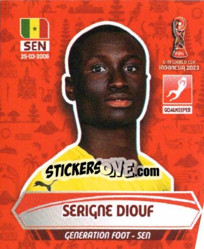 Figurina SERIGNE DIOUF - FIFA U-17 WORLD CUP INDONESIA 2023
 - INNOVA