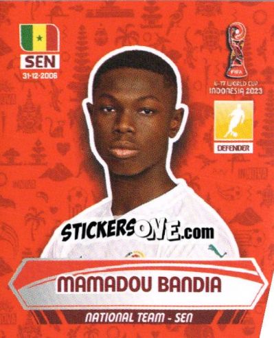 Sticker MAMADOU BANDIA - FIFA U-17 WORLD CUP INDONESIA 2023
 - INNOVA
