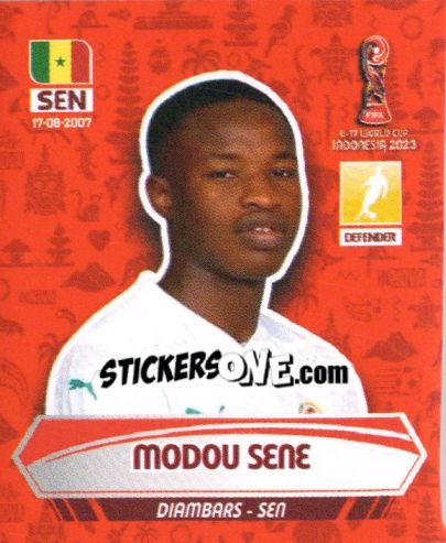 Sticker MODOU SENE - FIFA U-17 WORLD CUP INDONESIA 2023
 - INNOVA