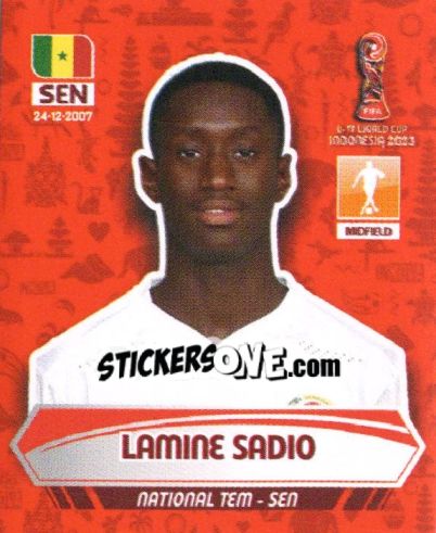 Sticker LAMINE SADIO - FIFA U-17 WORLD CUP INDONESIA 2023
 - INNOVA