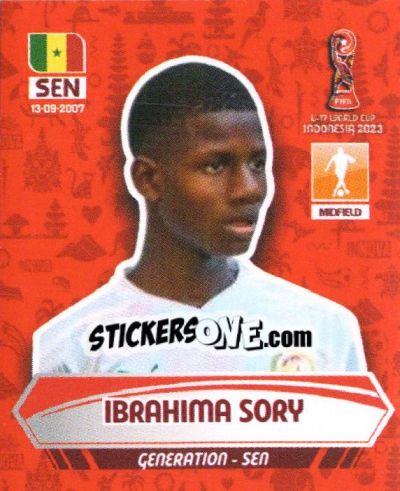 Figurina IBRAHIMA SORY - FIFA U-17 WORLD CUP INDONESIA 2023
 - INNOVA