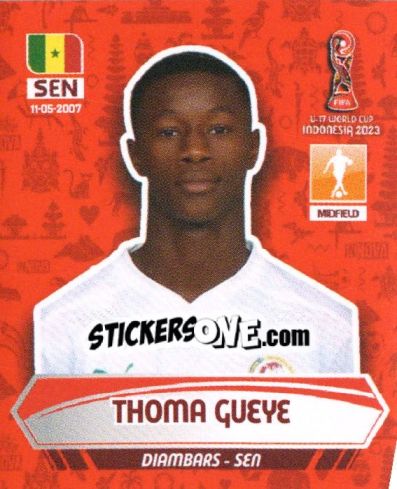 Cromo THOMA GUEYE - FIFA U-17 WORLD CUP INDONESIA 2023
 - INNOVA