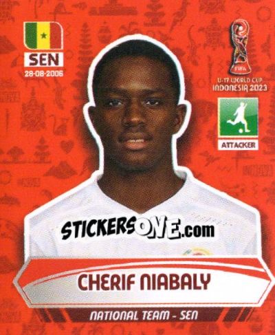 Cromo CHERIF NIABALY - FIFA U-17 WORLD CUP INDONESIA 2023
 - INNOVA