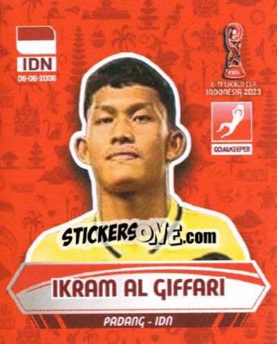 Cromo IKRAM AL GIFFARI - FIFA U-17 WORLD CUP INDONESIA 2023
 - INNOVA