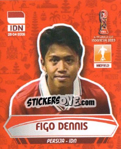 Sticker FIGO DENNIS - FIFA U-17 WORLD CUP INDONESIA 2023
 - INNOVA