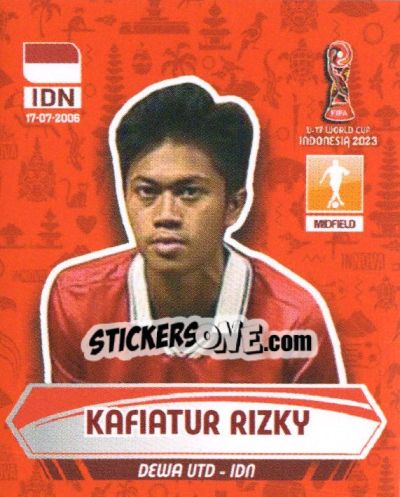 Sticker KAFIATUR RIZKY - FIFA U-17 WORLD CUP INDONESIA 2023
 - INNOVA