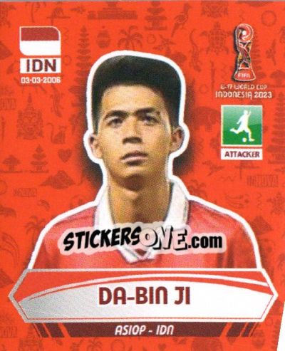 Sticker DA-BIN JI - FIFA U-17 WORLD CUP INDONESIA 2023
 - INNOVA