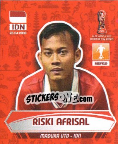 Figurina RISKI AFRISAL - FIFA U-17 WORLD CUP INDONESIA 2023
 - INNOVA