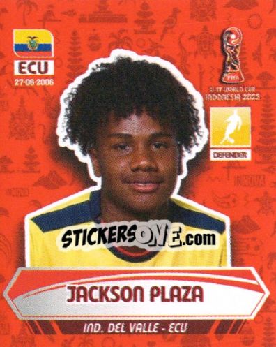 Sticker JACKSON PLAZA - FIFA U-17 WORLD CUP INDONESIA 2023
 - INNOVA