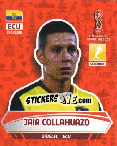 Figurina JAIR COLLAHAUZO - FIFA U-17 WORLD CUP INDONESIA 2023
 - INNOVA