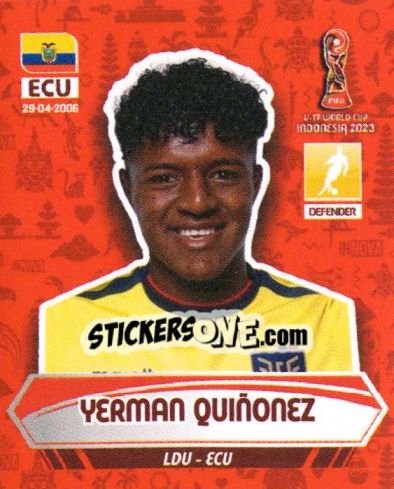 Sticker YERMAN QUINONEZ - FIFA U-17 WORLD CUP INDONESIA 2023
 - INNOVA