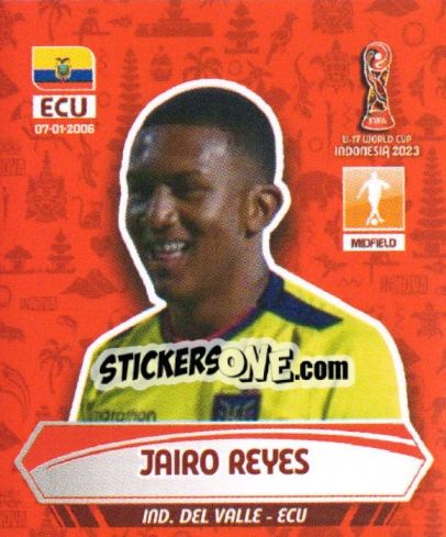 Figurina JAIRO REYES - FIFA U-17 WORLD CUP INDONESIA 2023
 - INNOVA