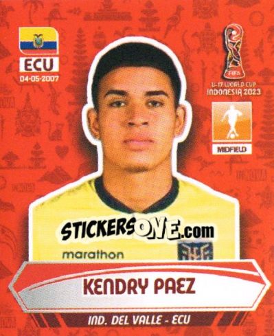 Cromo KENDRY PAEZ - FIFA U-17 WORLD CUP INDONESIA 2023
 - INNOVA