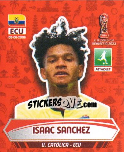 Sticker ISAAC SANCHEZ - FIFA U-17 WORLD CUP INDONESIA 2023
 - INNOVA