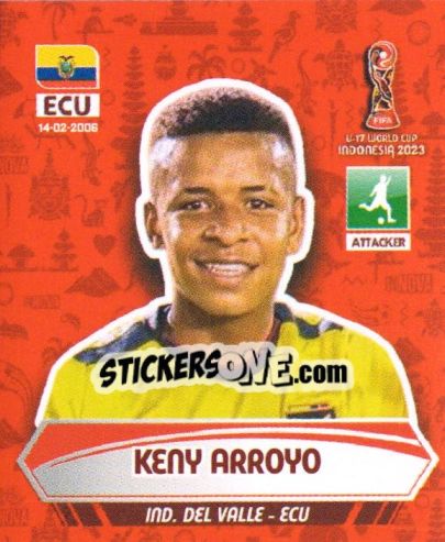 Sticker KENY ARROYO - FIFA U-17 WORLD CUP INDONESIA 2023
 n. 41 - INNOVA
