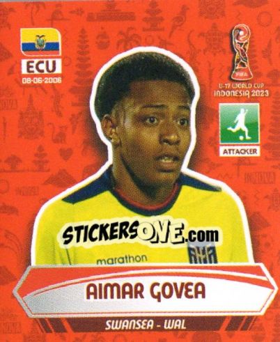 Sticker AIMAR GOVEA - FIFA U-17 WORLD CUP INDONESIA 2023
 n. 43 - INNOVA