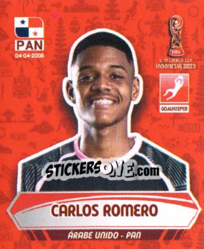 Sticker CARLOS ROMERO - FIFA U-17 WORLD CUP INDONESIA 2023
 - INNOVA