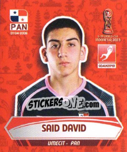 Sticker SAID DAVID - FIFA U-17 WORLD CUP INDONESIA 2023
 n. 47 - INNOVA