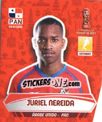 Sticker JURIEL NEREIDA - FIFA U-17 WORLD CUP INDONESIA 2023
 - INNOVA