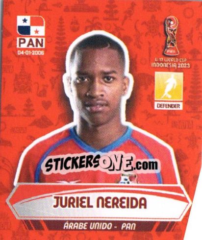 Cromo JURIEL NEREIDA - FIFA U-17 WORLD CUP INDONESIA 2023
 - INNOVA