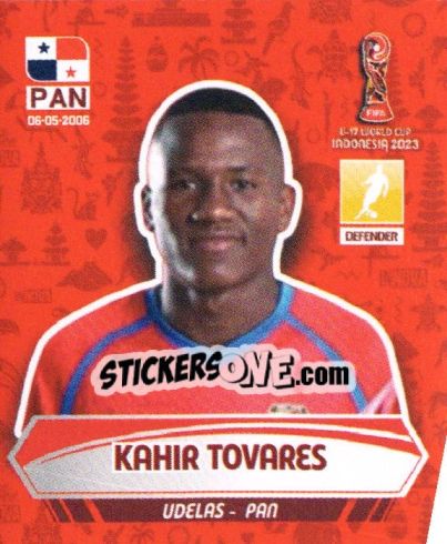 Sticker KAHIR TOVARES - FIFA U-17 WORLD CUP INDONESIA 2023
 - INNOVA