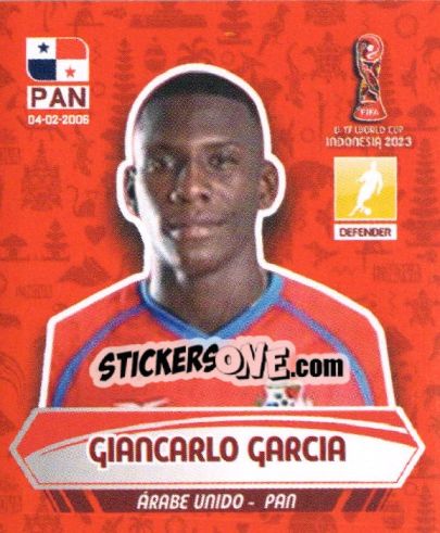 Sticker GIANCARLO GARCIA - FIFA U-17 WORLD CUP INDONESIA 2023
 n. 50 - INNOVA