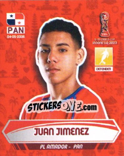 Sticker JUAN JIMENEZ - FIFA U-17 WORLD CUP INDONESIA 2023
 - INNOVA