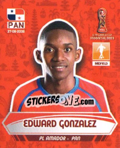 Sticker EDWARD GONZALEZ - FIFA U-17 WORLD CUP INDONESIA 2023
 - INNOVA