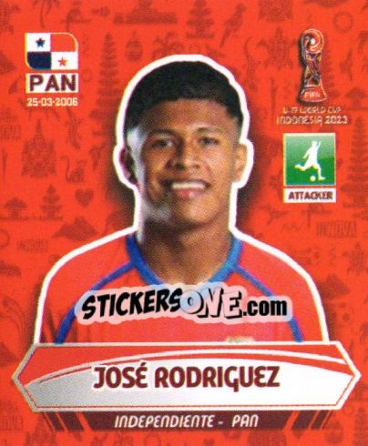 Sticker JOSE' RODRIGUEZ - FIFA U-17 WORLD CUP INDONESIA 2023
 - INNOVA