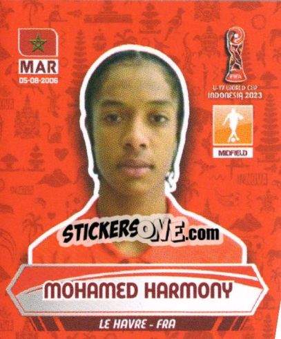 Cromo MOHAMED HARMONY - FIFA U-17 WORLD CUP INDONESIA 2023
 - INNOVA