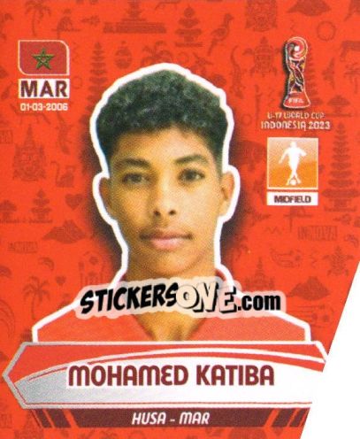 Sticker MOHAMED KATIBA - FIFA U-17 WORLD CUP INDONESIA 2023
 - INNOVA