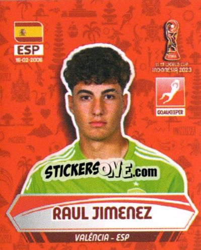 Sticker RAUL JIMENEZ - FIFA U-17 WORLD CUP INDONESIA 2023
 n. 80 - INNOVA