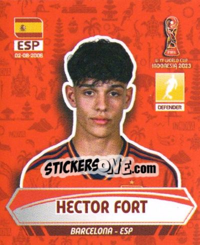 Sticker HECTOR FORT - FIFA U-17 WORLD CUP INDONESIA 2023
 - INNOVA