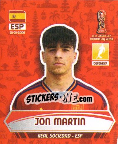 Cromo JON MARTIN - FIFA U-17 WORLD CUP INDONESIA 2023
 - INNOVA