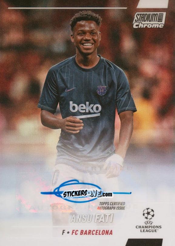Sticker Ansu Fati - Stadium Club Chrome UEFA Champions League 2021-2022
 n. CA-AF - Topps