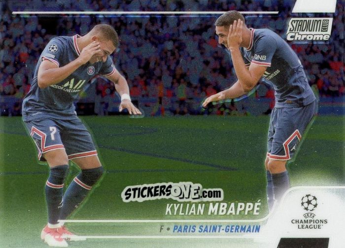 Figurina Kylian Mbappé - Stadium Club Chrome UEFA Champions League 2021-2022
 n. 75 - Topps
