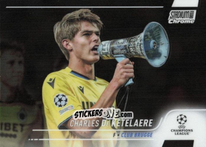 Figurina Charles De Ketelaere - Stadium Club Chrome UEFA Champions League 2021-2022
 n. 90 - Topps