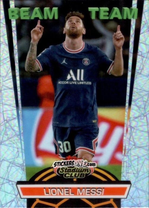 Figurina Lionel Messi - Stadium Club Chrome UEFA Champions League 2021-2022
 n. BT-LM - Topps