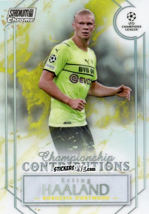 Sticker Erling Haaland - Stadium Club Chrome UEFA Champions League 2021-2022
 n. CC-EH - Topps