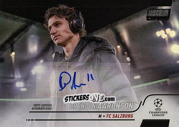 Sticker Brenden Aaronson - Stadium Club Chrome UEFA Champions League 2021-2022
 n. CA-BA - Topps