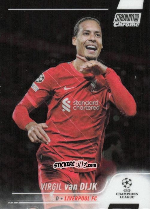 Sticker Virgil van Dijk - Stadium Club Chrome UEFA Champions League 2021-2022
 n. 4 - Topps