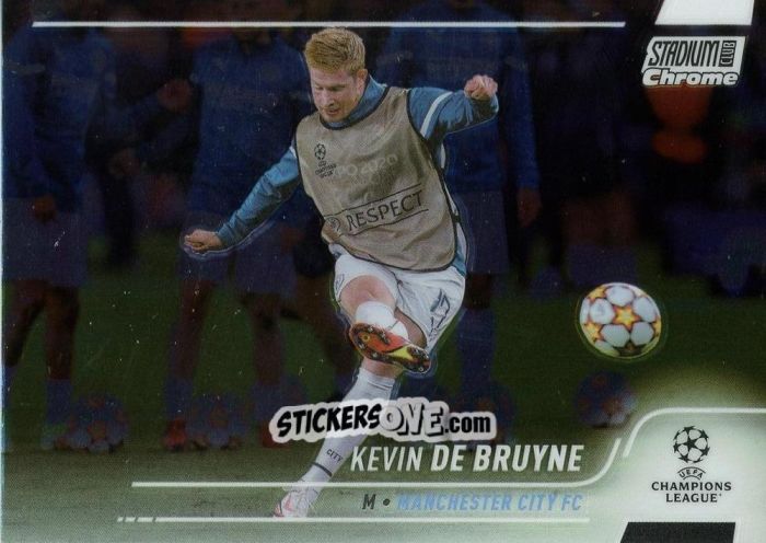 Sticker Kevin De Bruyne - Stadium Club Chrome UEFA Champions League 2021-2022
 n. 17 - Topps