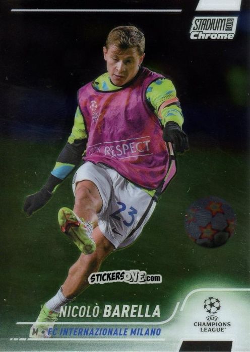 Cromo Nicolò Barella - Stadium Club Chrome UEFA Champions League 2021-2022
 n. 23 - Topps