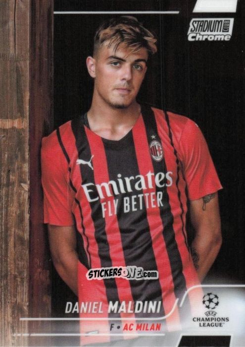 Sticker Daniel Maldini - Stadium Club Chrome UEFA Champions League 2021-2022
 n. 26 - Topps