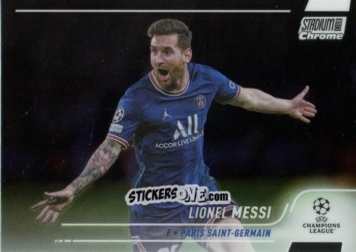 Figurina Lionel Messi - Stadium Club Chrome UEFA Champions League 2021-2022
 n. 30 - Topps