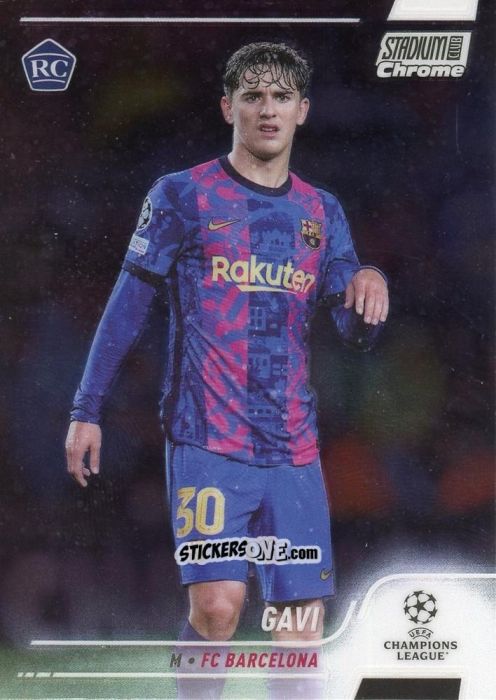Cromo Gavi - Stadium Club Chrome UEFA Champions League 2021-2022
 n. 31 - Topps