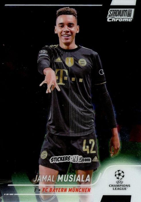 Sticker Jamal Musiala - Stadium Club Chrome UEFA Champions League 2021-2022
 n. 42 - Topps