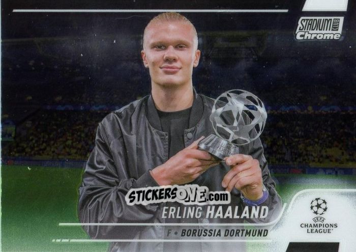 Sticker Erling Haaland - Stadium Club Chrome UEFA Champions League 2021-2022
 n. 46 - Topps