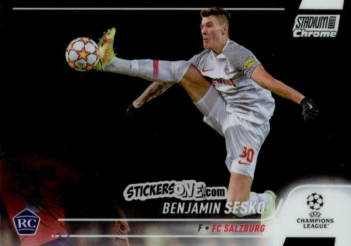 Cromo Benjamin Sesko - Stadium Club Chrome UEFA Champions League 2021-2022
 n. 49 - Topps