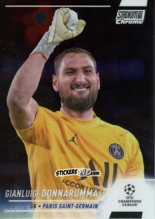 Sticker Gianluigi Donnarumma - Stadium Club Chrome UEFA Champions League 2021-2022
 n. 50 - Topps